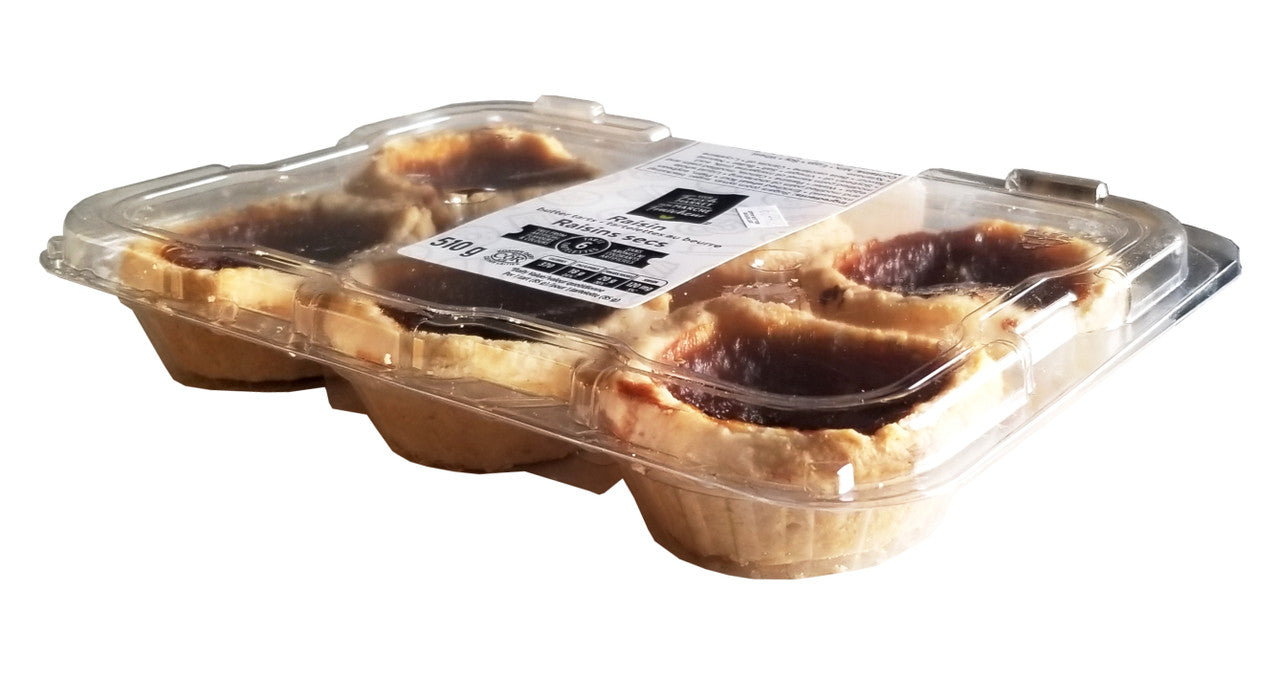 Your Fresh Market Raisin Butter Tarts, 510g/18oz., 6 Tarts, {Imported from Canada}